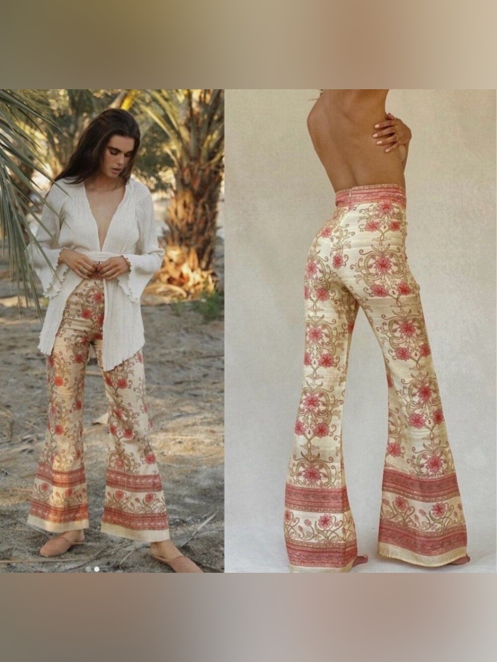 NWT Savannah Morrow The Label Ahimsa Orla Silk Pant Size XS